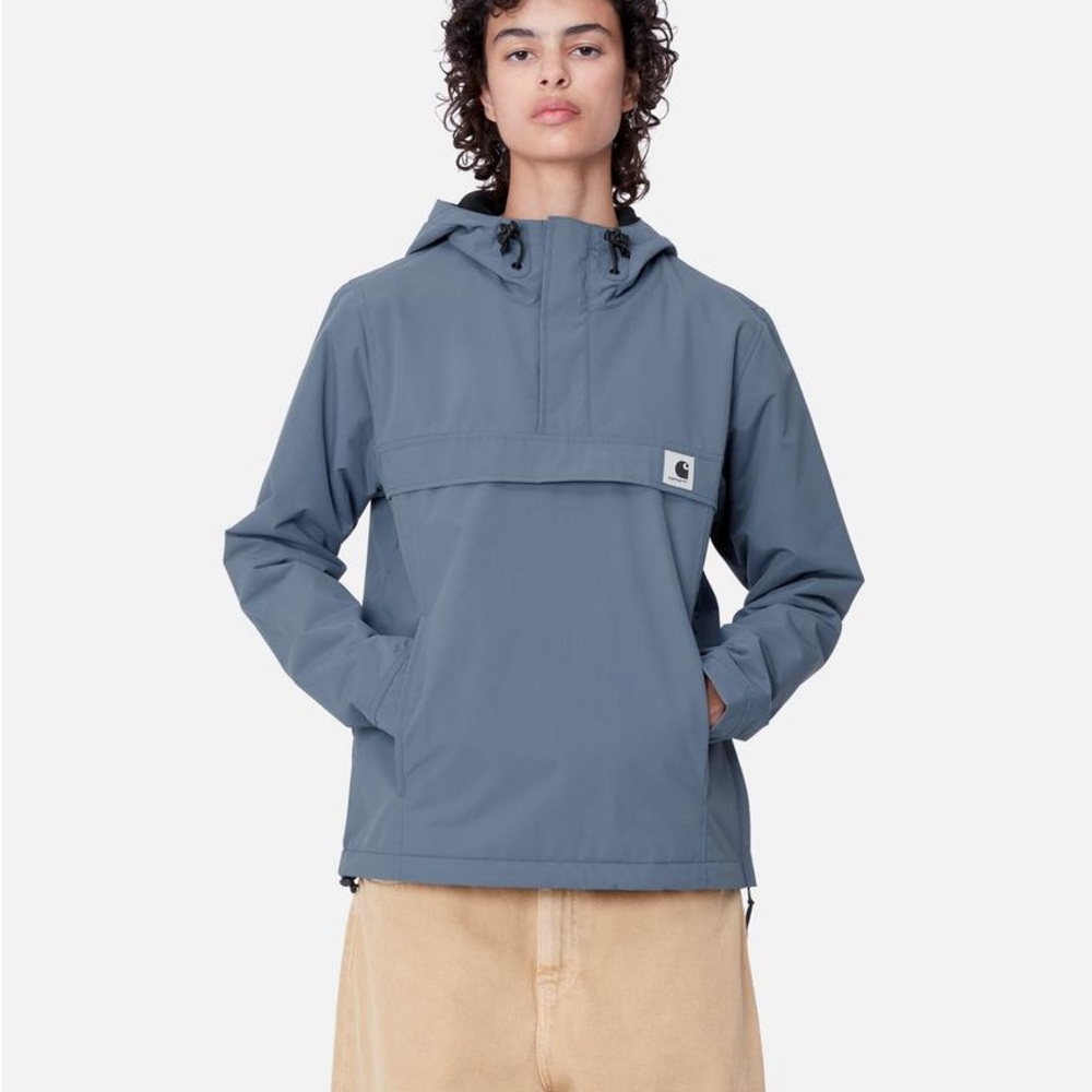 Carhartt WIP Duck Blue Fleece lined Nimbus Pullover - Picture 2 of 3